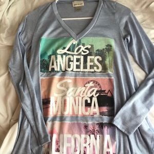 Blue Long Sleeve Belle Du Jour Shirt